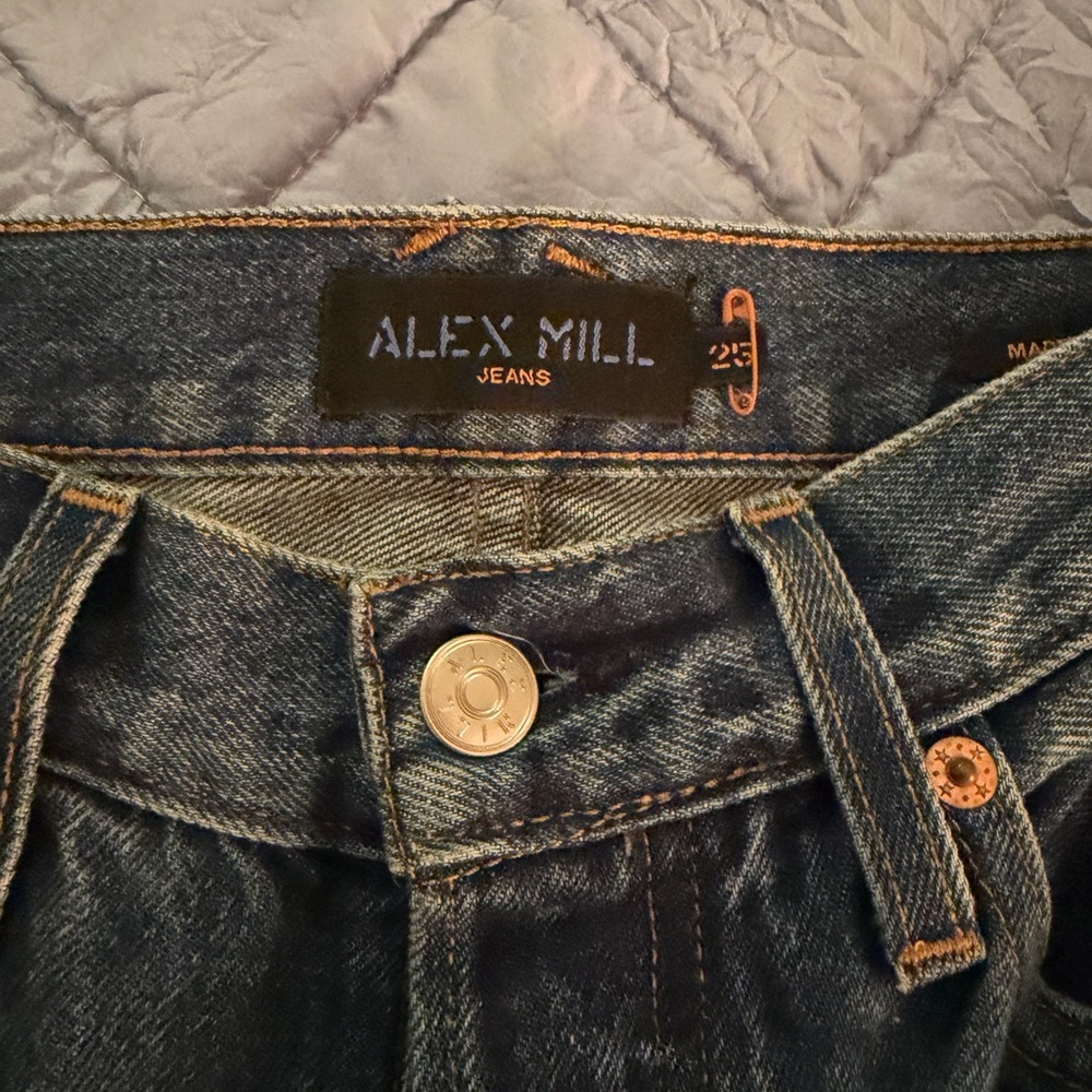 Alex Mill Carla Straight vintage dark high rise Women’s 25 - Picture 2 of 6